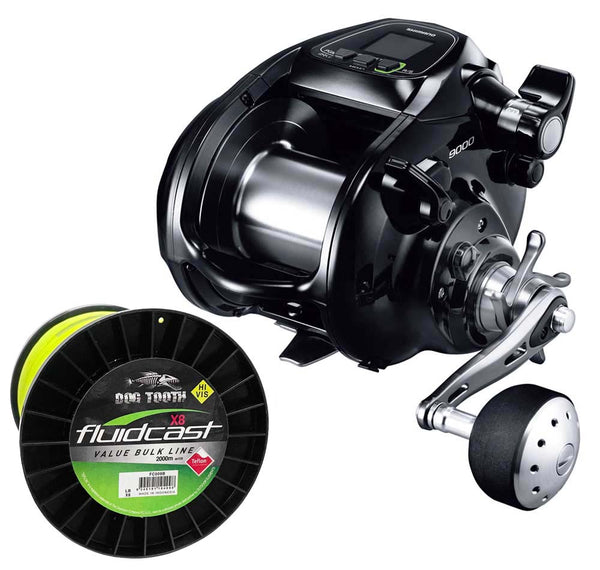 Shimano Forcemaster 9000A Electric Reel With Line - Fergo's