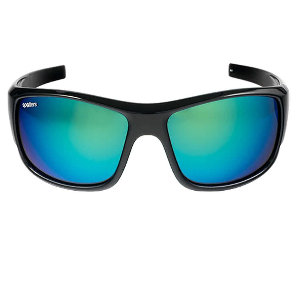 Spotters Droid Gloss Emerald Black Polarised Sunglasses