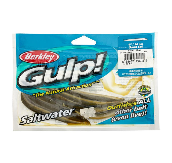 Berkley Saltwater Gulp! Eel - 10 - Silver Mud