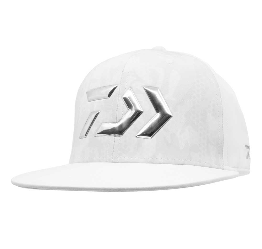 Daiwa Hex Flat Cap Hat Colour Light Gray