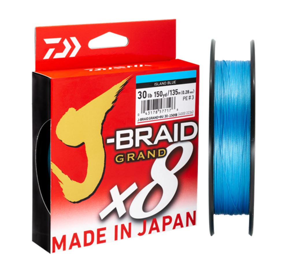 Daiwa J-Braid Grand X8 Island Blue Braid