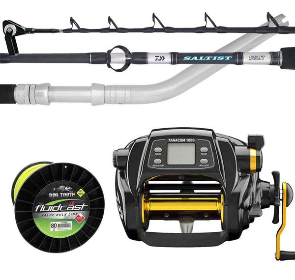 Daiwa Seapower 1200 Seapower 66XXHST Electric Combo with Line