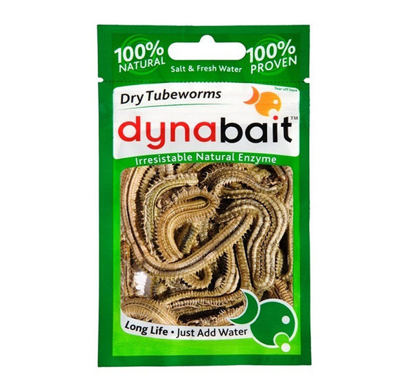 Dynabait Dry Tube Worms - Fergo's Tackle World