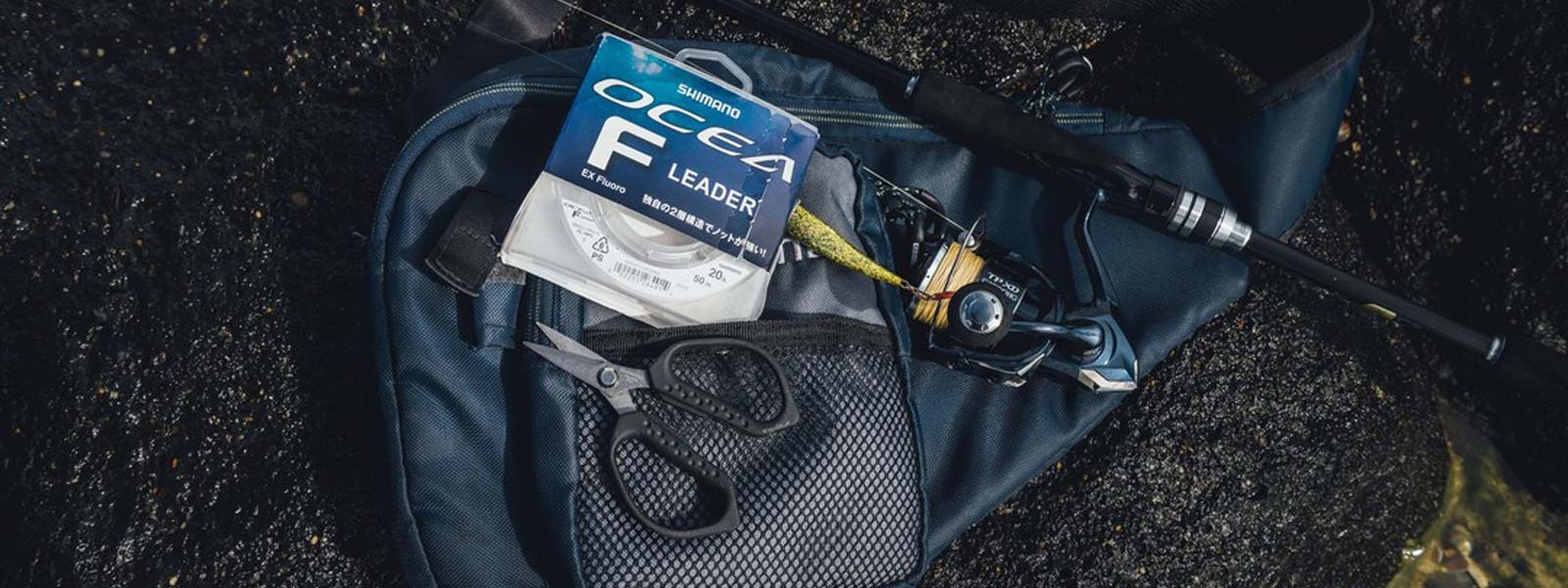 shimano sling bag with fishing tackle