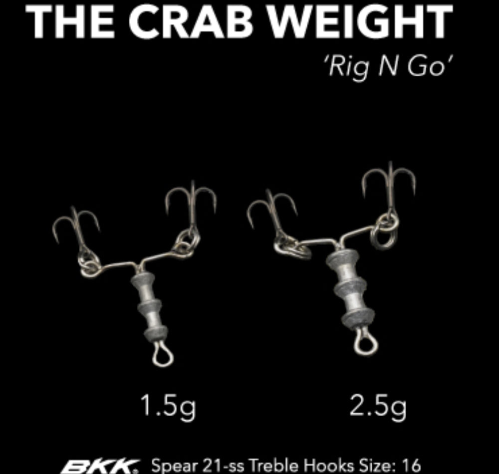Weight Rig C Crab Weight 'Rig n Go' with hooks - Fergo's Tackle World