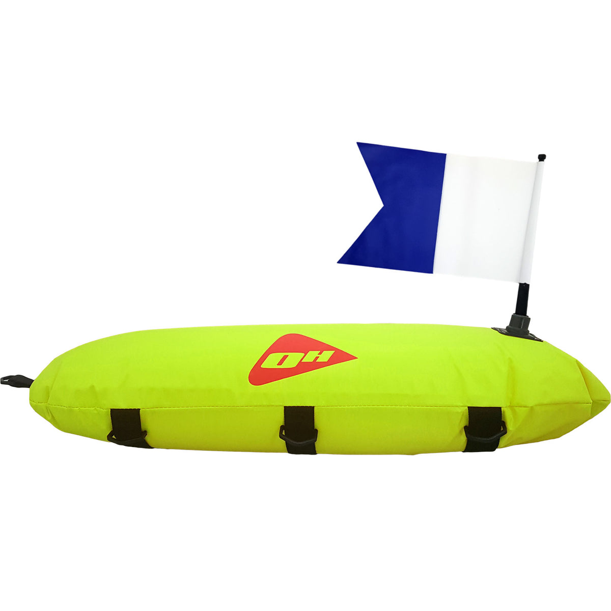 Ocean Hunter Inflatable Torpedo Float &amp; Flag Yellow