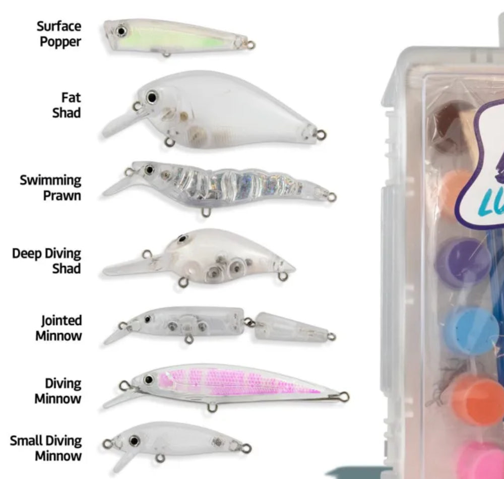 diy fishing lure dive part Tackle World DIY Lure Painting Kit