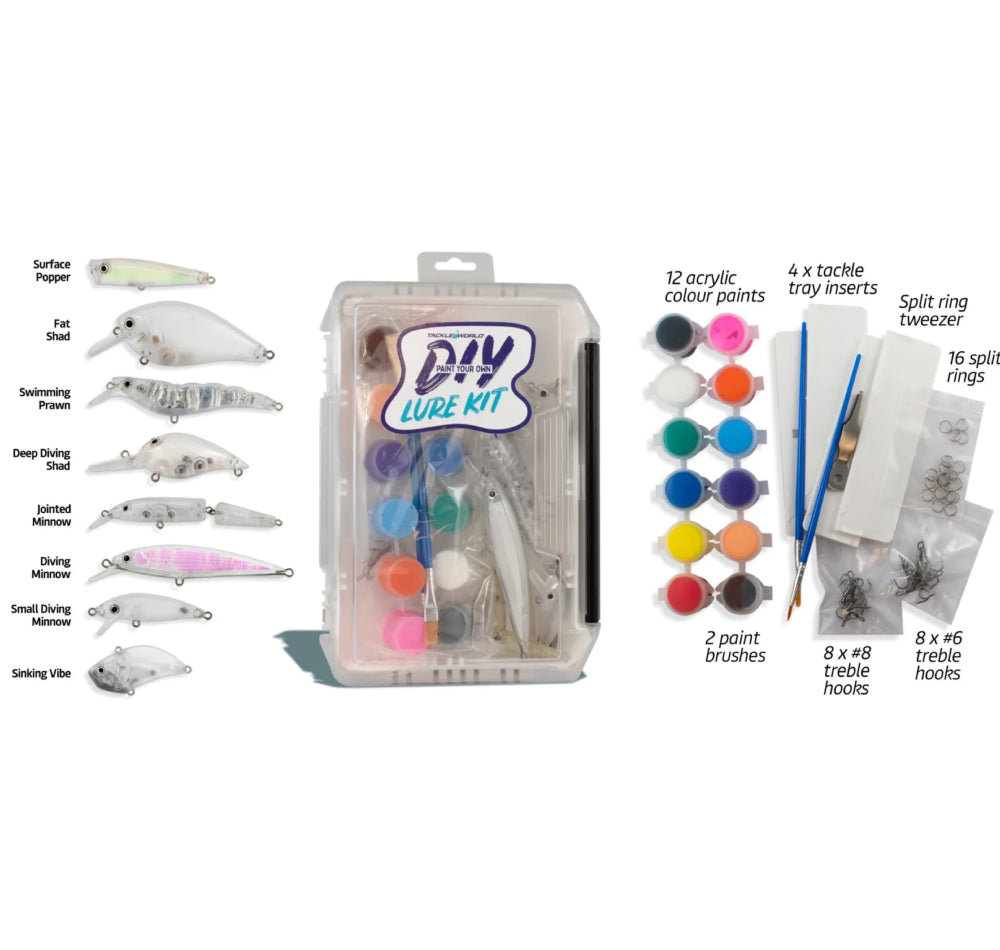 diy flashy fish lure kits Tackle World DIY Lure Painting Kit