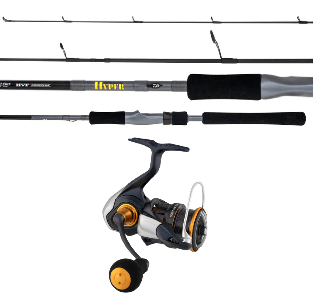 Daiwa 25 TD SOL 2500D Reel + 23 TD Hyper 702LXS Rod Combo