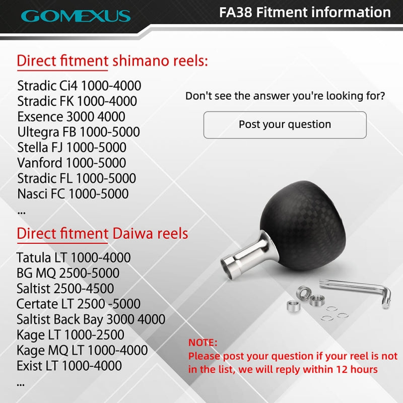 Gomexus Carbon FA38 Power Knob