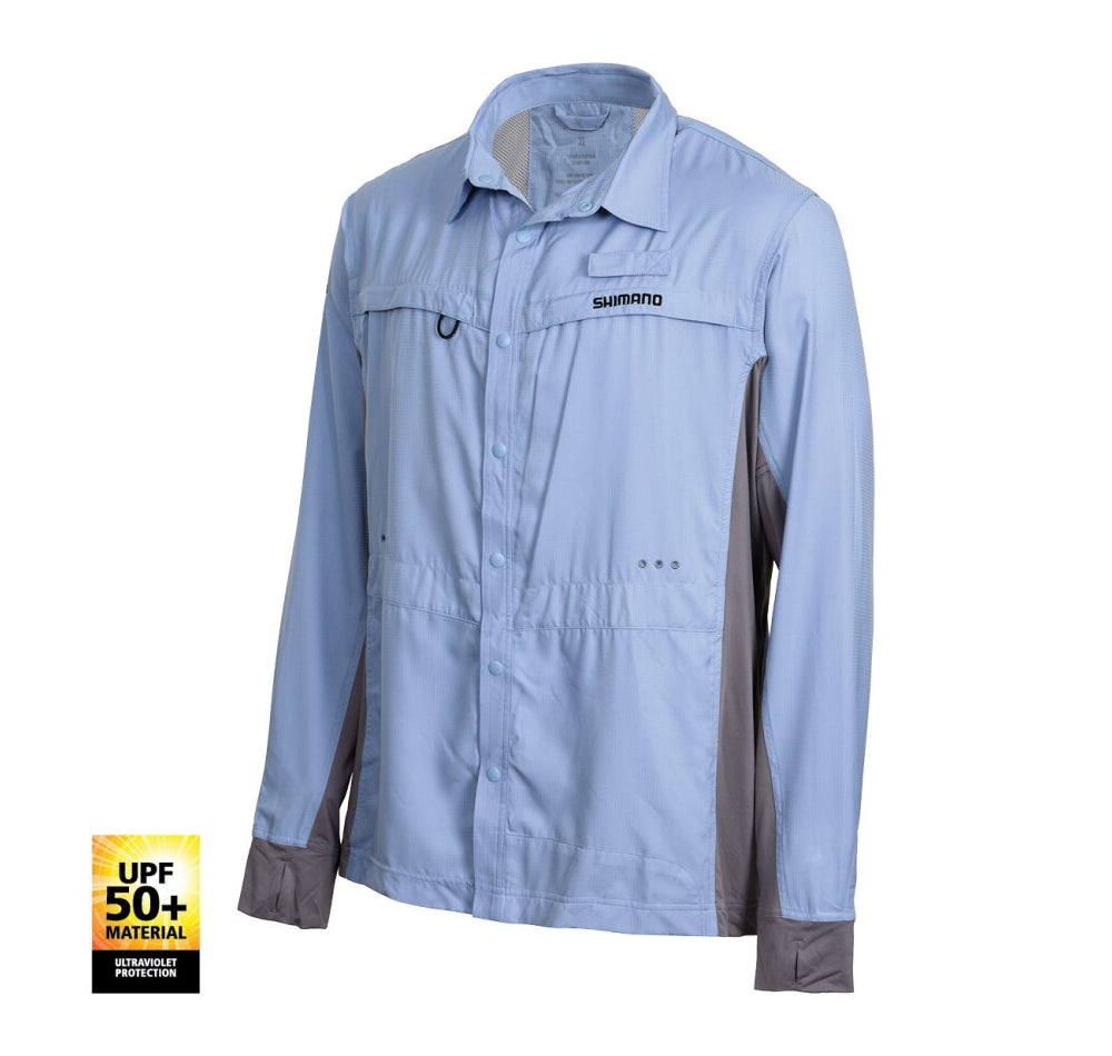 Shimano Pro Vented Fishing Shirt Cloudburst