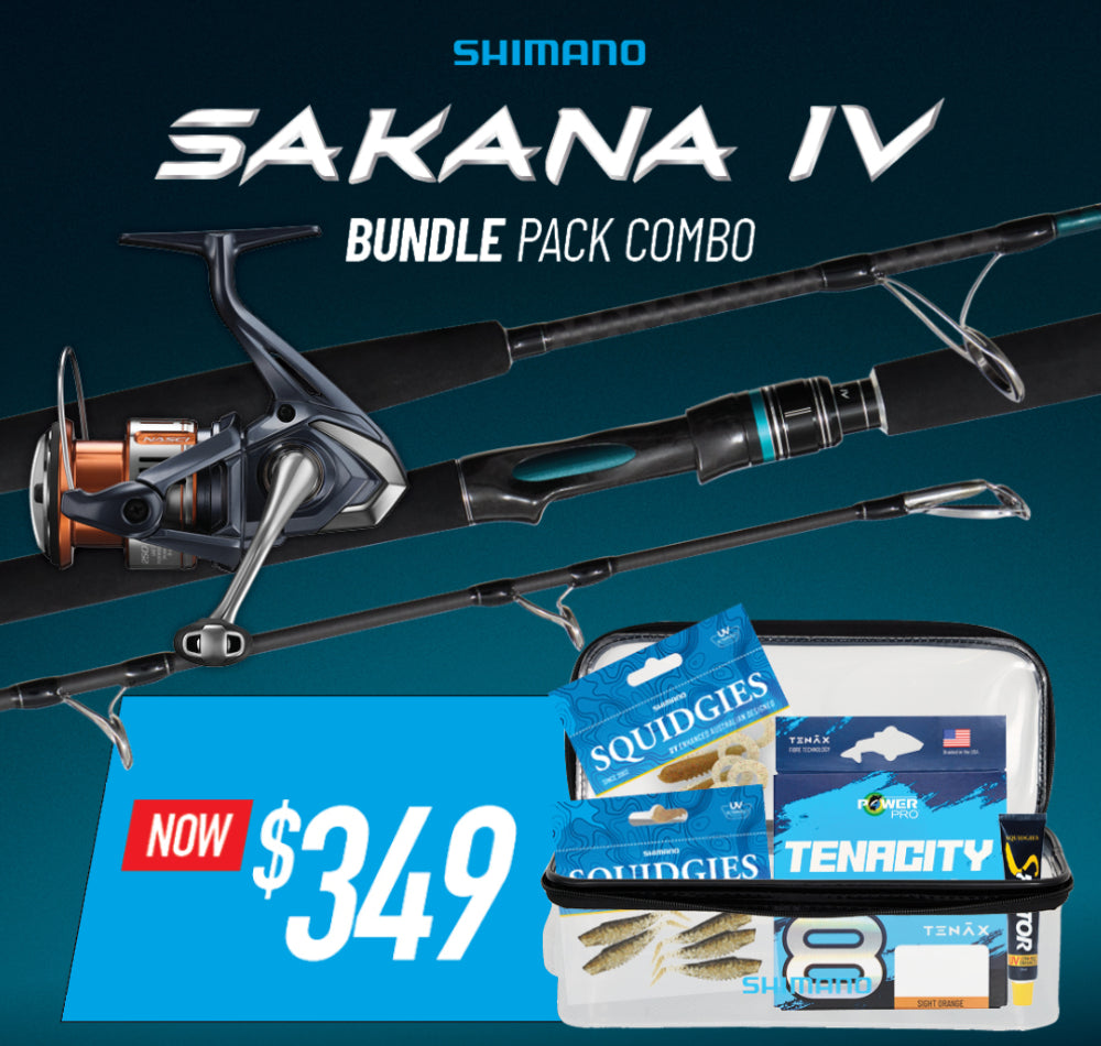 Shimano Sakana IV Medium Spin Combo Bundle