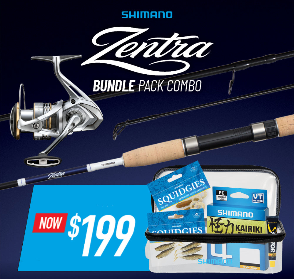 Shimano Zentra Medium Spin Combo Bundle