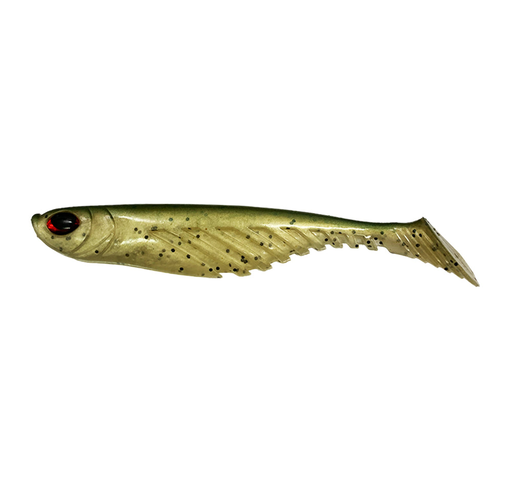 Berkley Powerbait Ripple Shad Soft Plastics Green Back Pearl