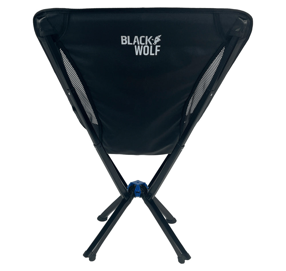 Black Wolf Quick Fold Lightweight Chair Back