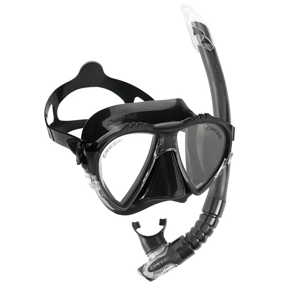 Cressi Matrix Mask &amp; Snorkel Set Black