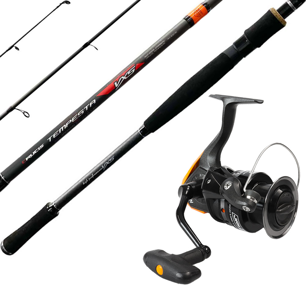 Crucis Tempesta VXS 9102MH 6-12kg + Okuma Jaw-55 Shore Spin Combo