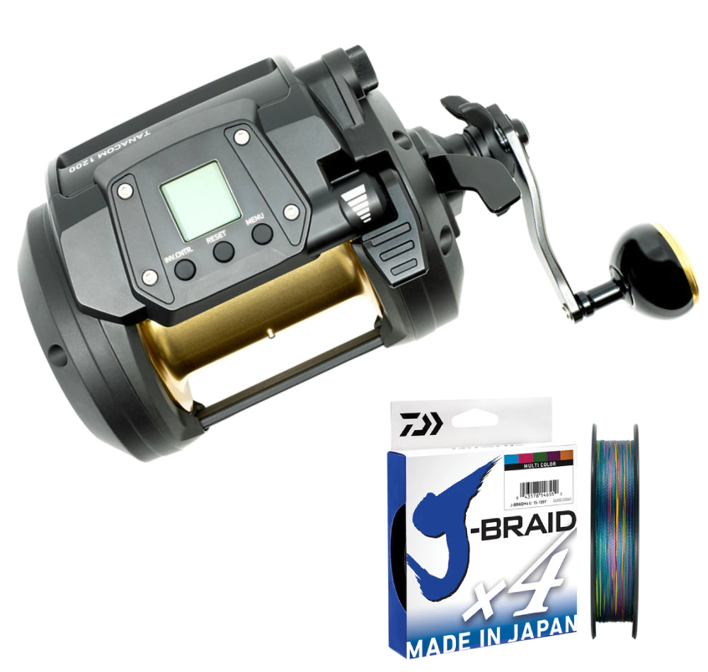 Daiwa 23 Tanacom 800 Electric Reel With X4 J-Braid