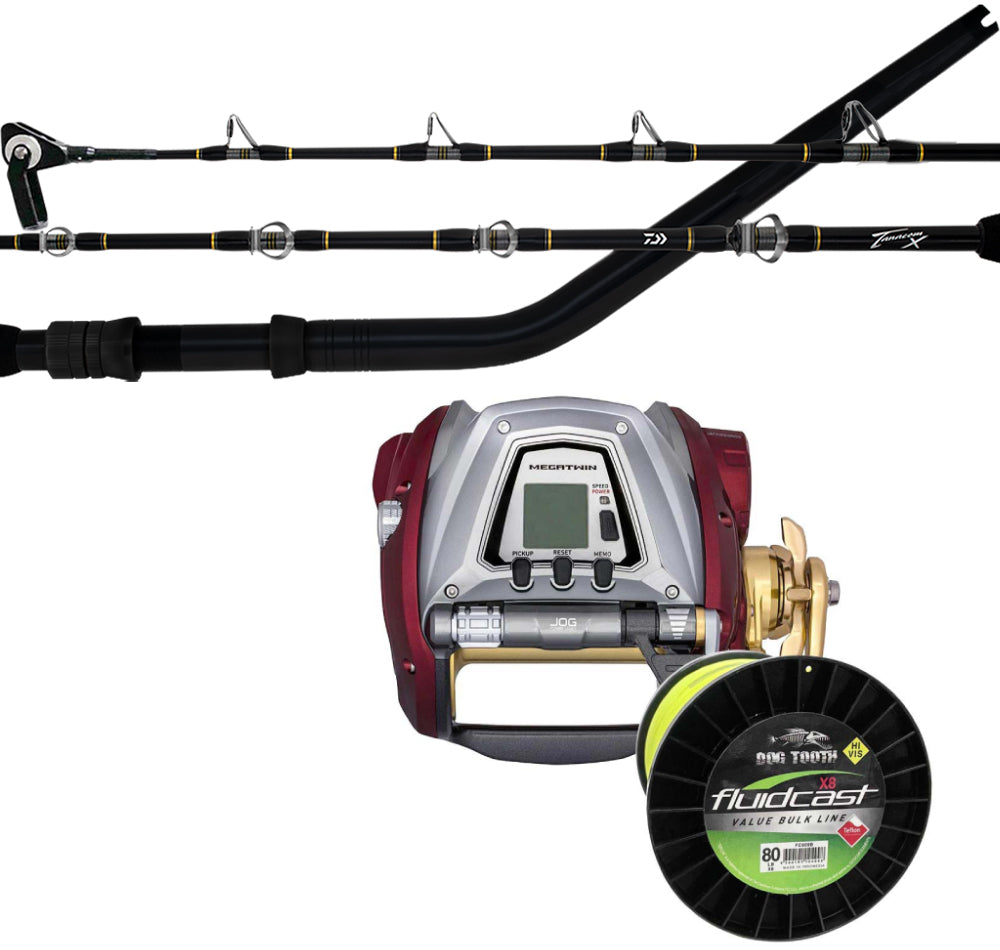 Daiwa Seaborg 1200MJ (with line) & Tanacom X 54XHST Electric Combo