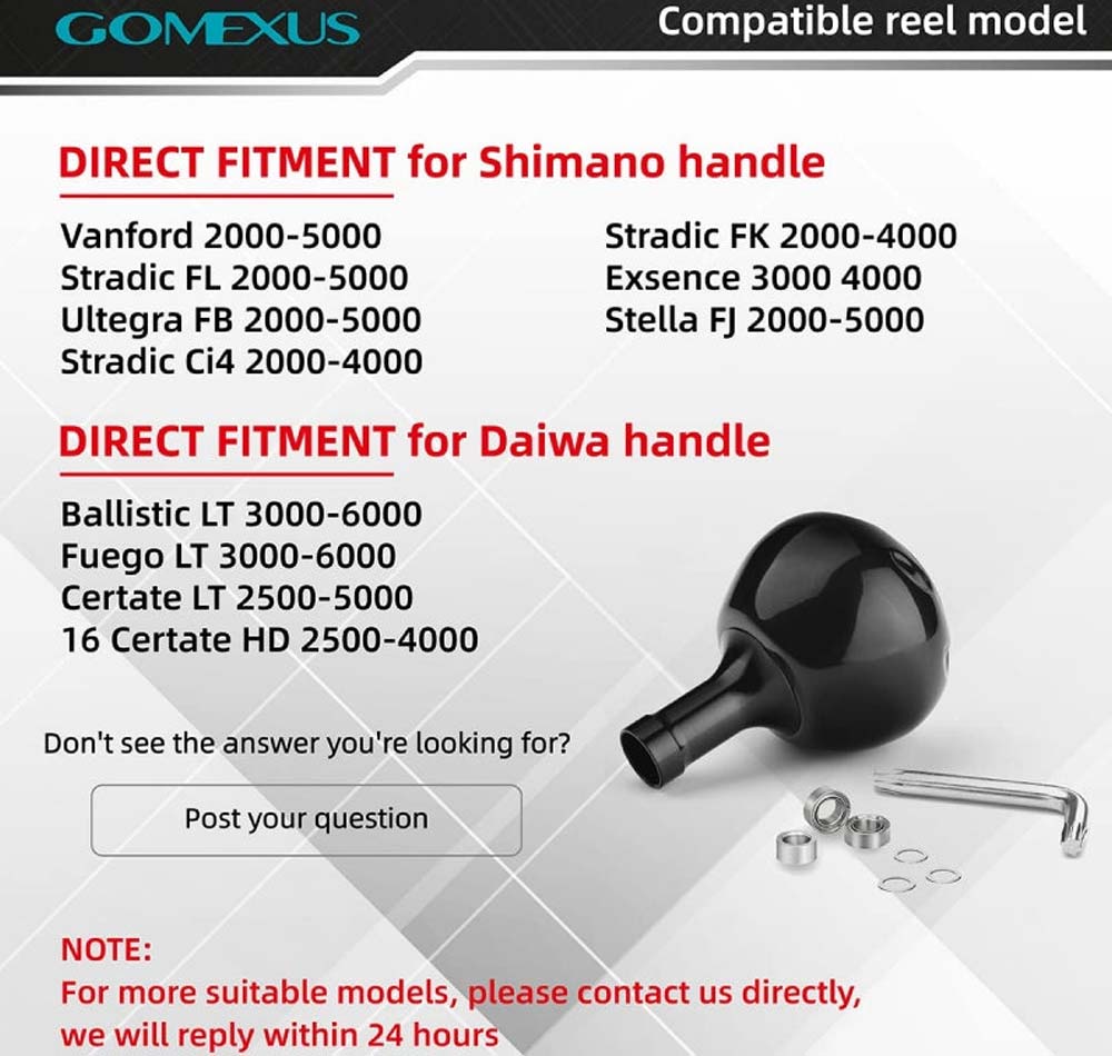 Gomexus Titanium 38mm Power Knob Black/Black