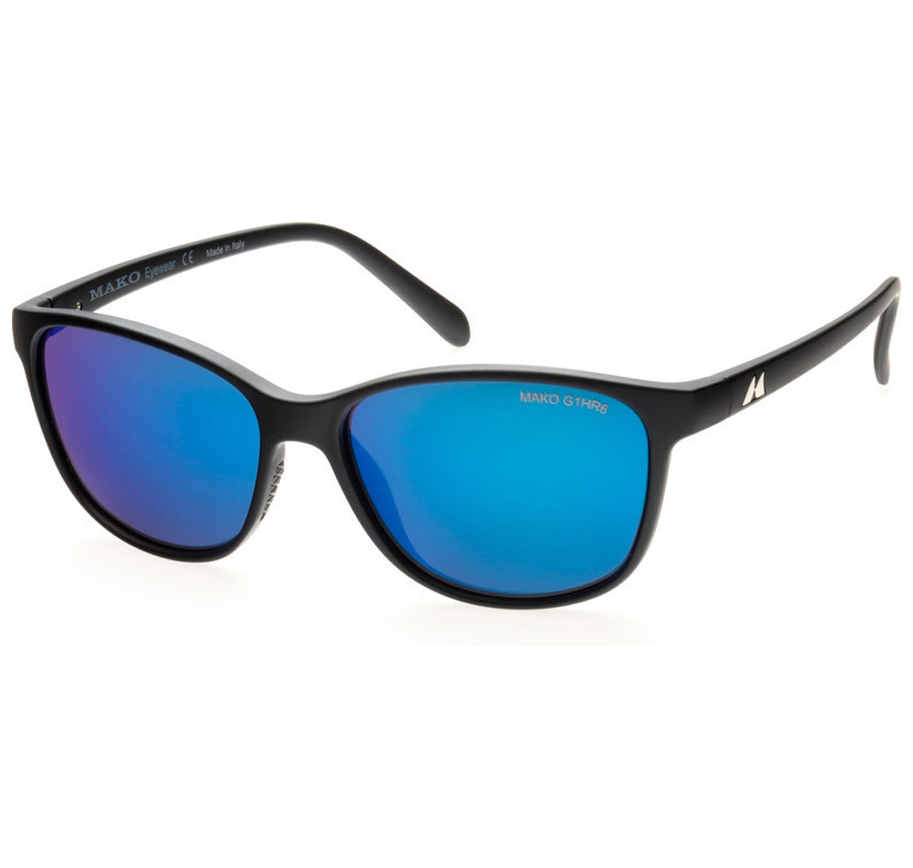 Mako 9610 Islands II Matte Black/Blue Mirrored Sunglasses