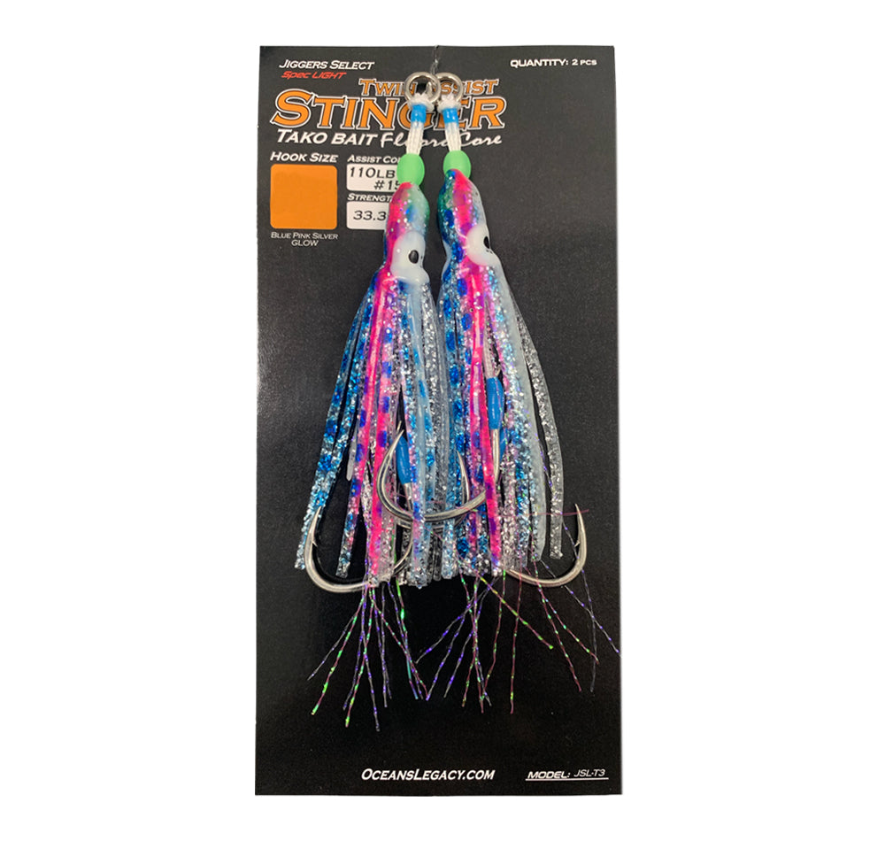 OCEAN CAT Butterfly Glow Assist Fishing Hooks - Stainless Steel Circle Hooks (Sizes 2/0-6/0)