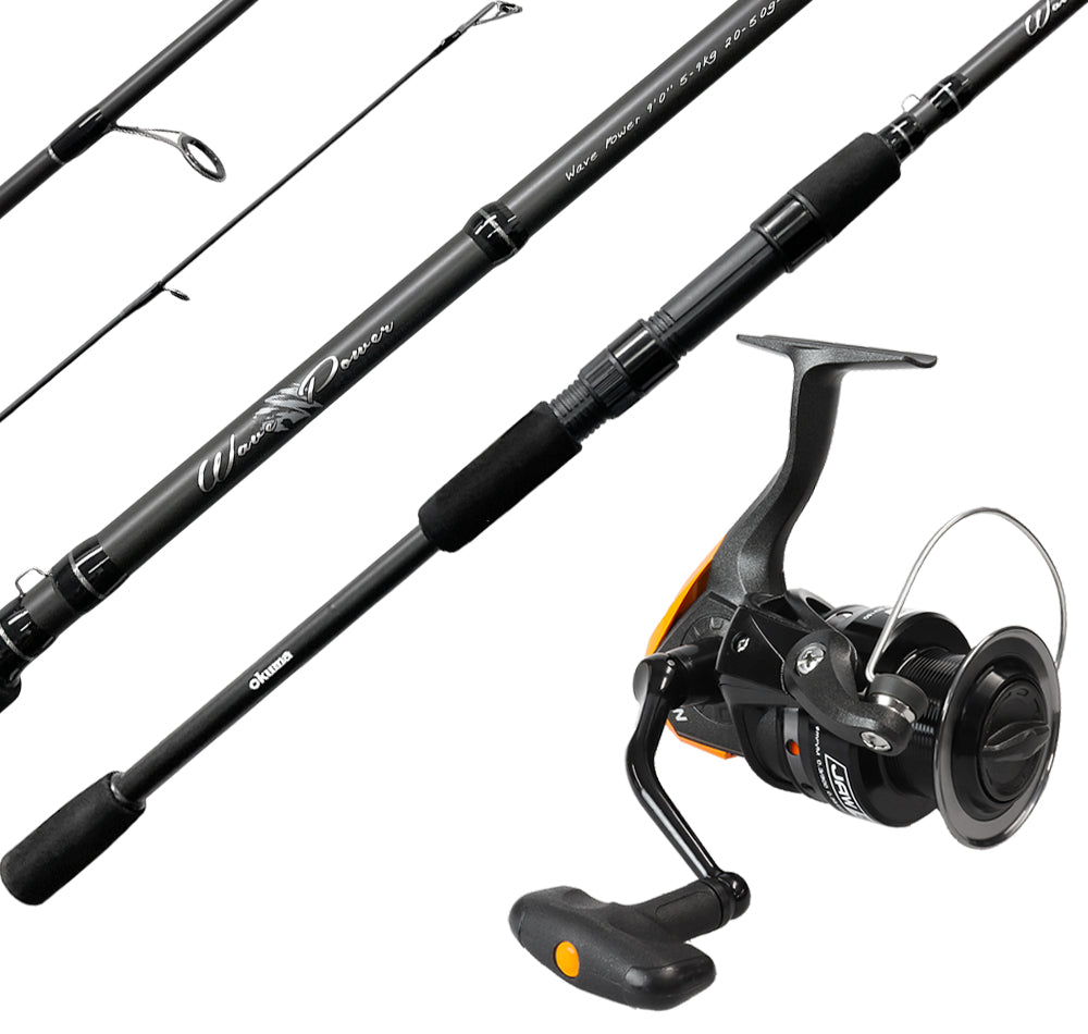 okuma 902m fishing rod Okuma Wave Power 902M 5-7kg + Okuma Jaw-45 Shore Spin Combo