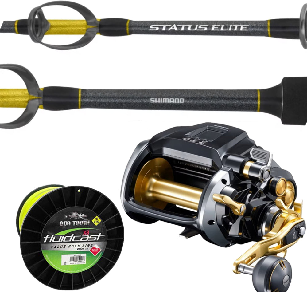 Shimano Beastmaster MD 12000 Status Elite PE6-10 Electric Combo With L