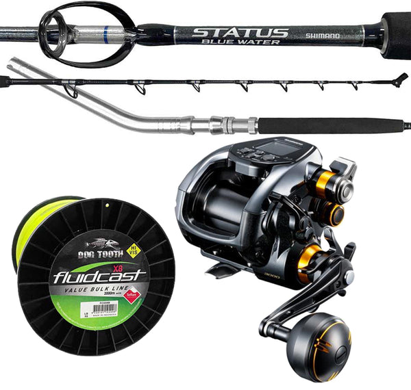 Shimano Beastmaster 9000B Status PE8-10 Electric Combo With Line - Fergo's  Tackle World