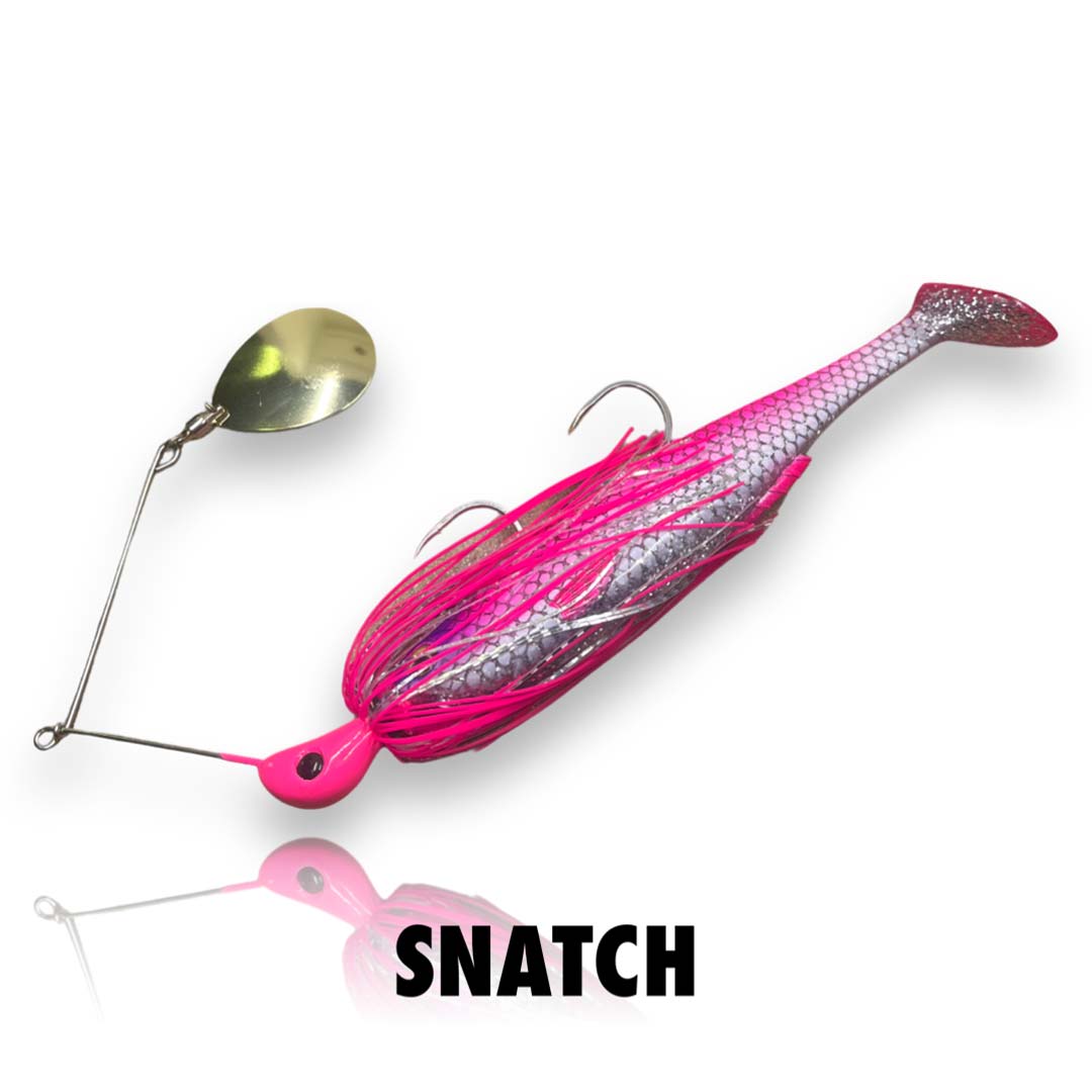 Spin Wright 1oz Beast Spinnerbait Irukandji 7&quot; Snatch