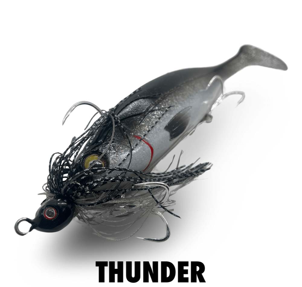 Spin Wright 1oz Swimjig Irukandji 11&quot; Thunder