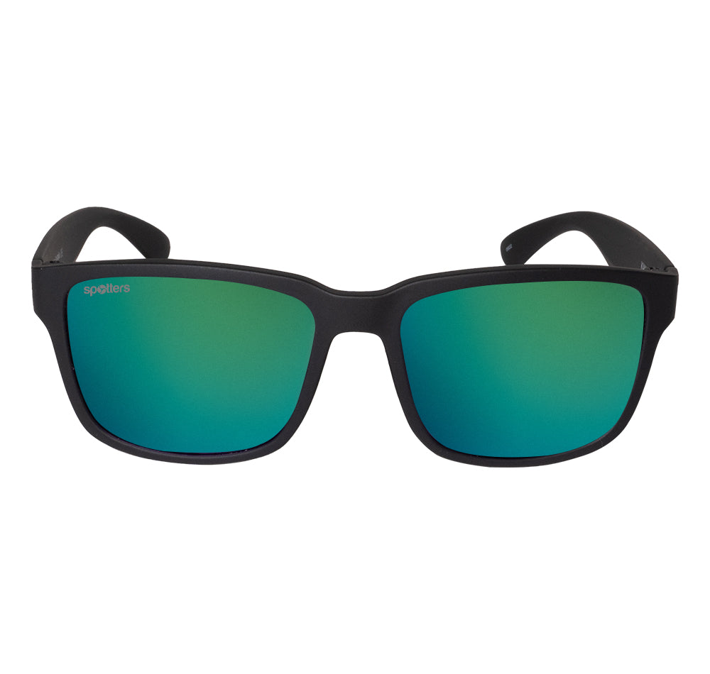 Spotters Kids Kanga Polarised Sunglasses Black Frame/Blue Lens