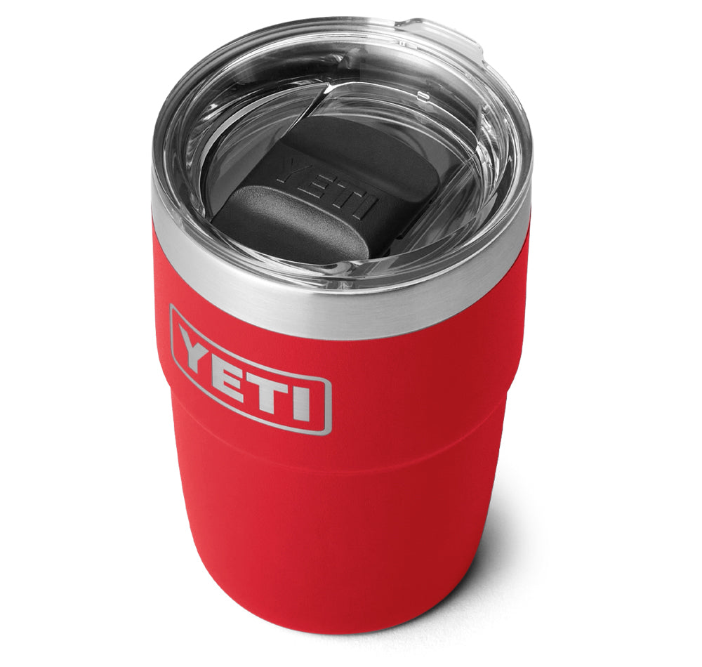 Yeti Rambler 8oz Stackable Cup with MagSlider Lid Rescue Red Lid