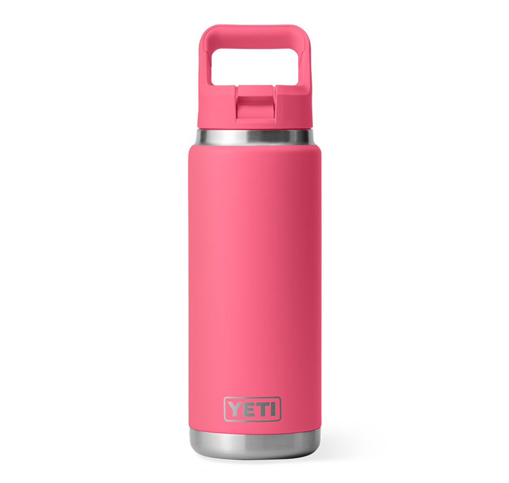 Yeti Rambler 26oz Straw Bottle Tropical Pink