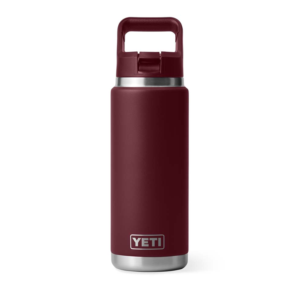 Yeti Rambler 26oz Straw Bottle Wild Vine Red