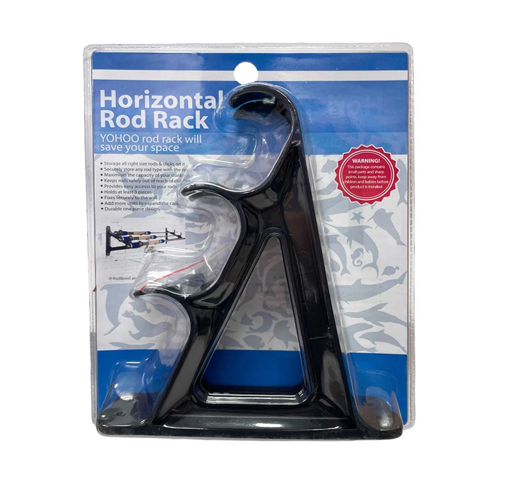 Threaded Rod Rack Horizontal Yohoo Horizontal Wall Mount Rod Rack - Fergo's Tackle World