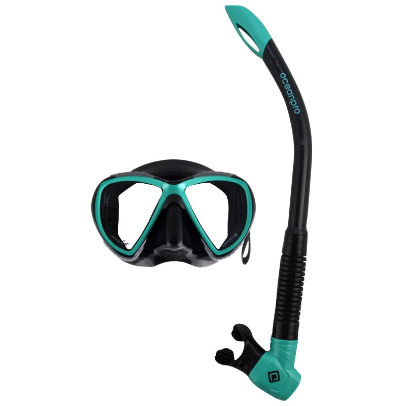 Ocean Pro Yongala Mask &amp; Snorkel Combos Black Teal