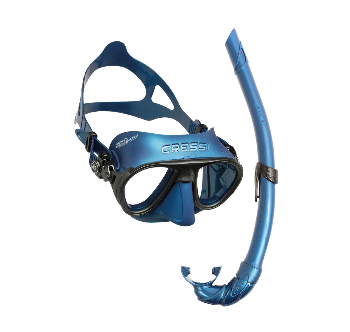 Cressi Calibro Mask &amp; Corsica Snorkel Set Colour Blue