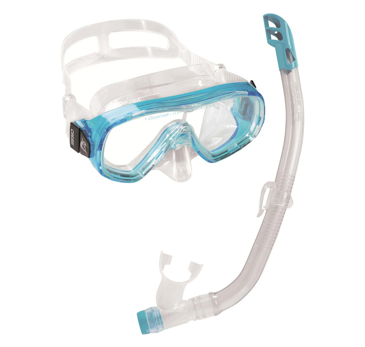 Cressi Ondina Jr Silicone Mask &amp; Snorkel Set Aquamarine
