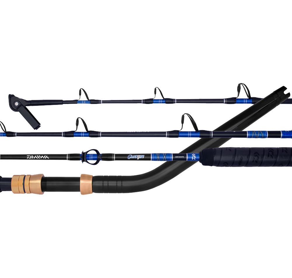 Karpfenhaken Mit Vorfach Daiwa Grandwave Shore Jig Rods Shore