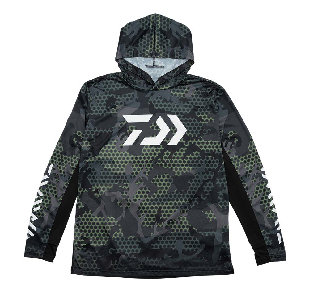 Daiwa Hex Hooded Jersey Colour Green