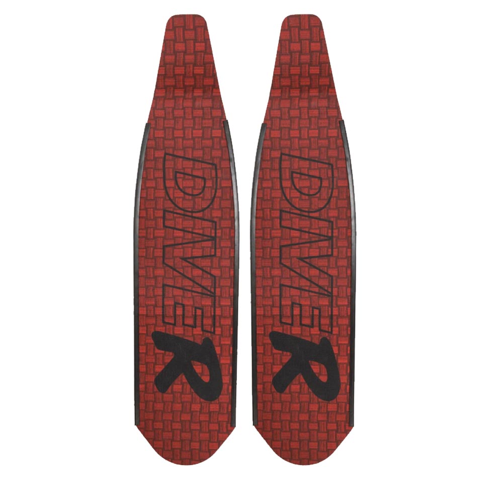 DiveR Innegra Carbon Red Soft Blades