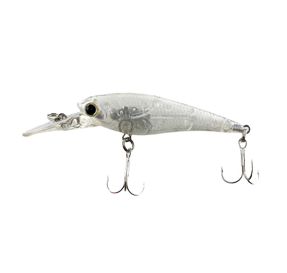 Lucky Craft Bevy Shad 50sp Laser Clear Ghost