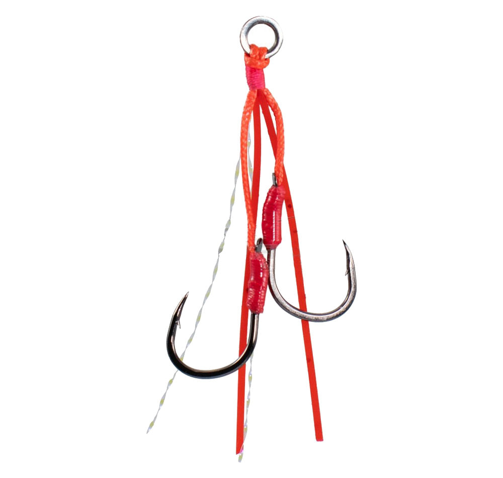 thumbnail image 2 of OCEAN CAT Fishing Assist Hook Spirit Circle Hook Double Stinger Jigging Size 9/0 (2 Pack) 2 of 5