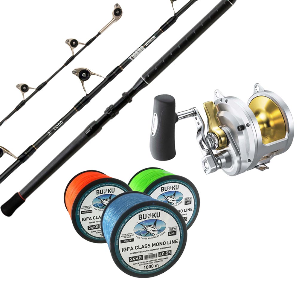 matching rod for shimano talica 10 Shimano 24kg Tuna & Marlin Combo Talica with Tiagra Ultra