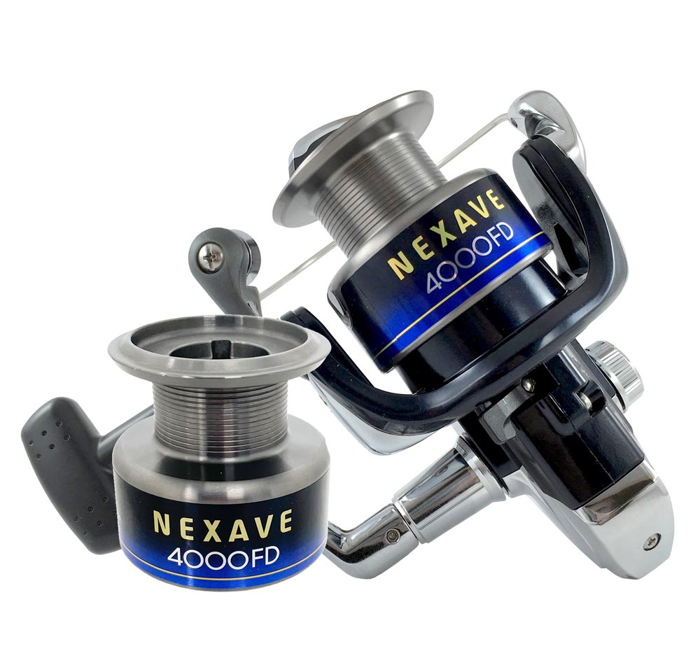 Shimano Nexave 4000FD Spin Reel w Spare Spool