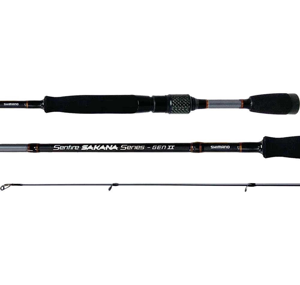 shimano 2 4kg rod Shimano Sentire Sakana Gen II 2pce Spin Rods