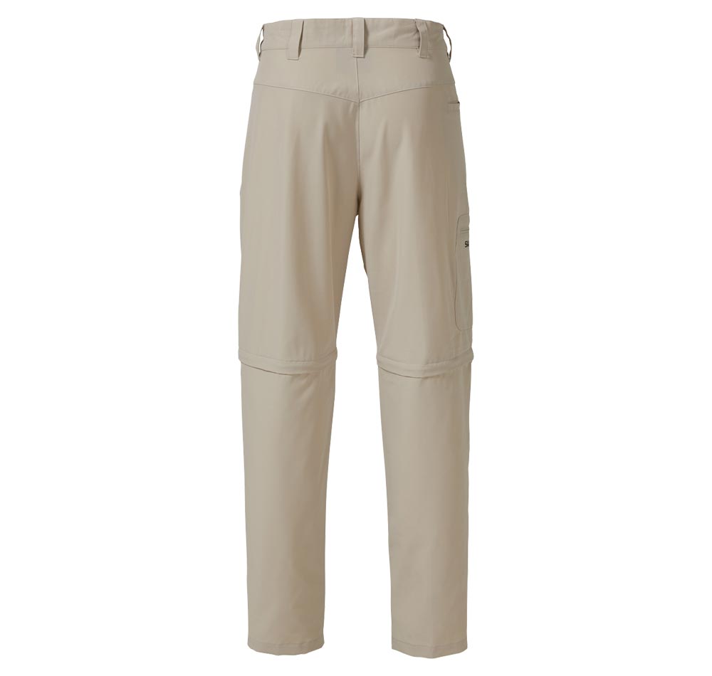 Shimano Zip-Off Outdoor Pants Oatmeal Front