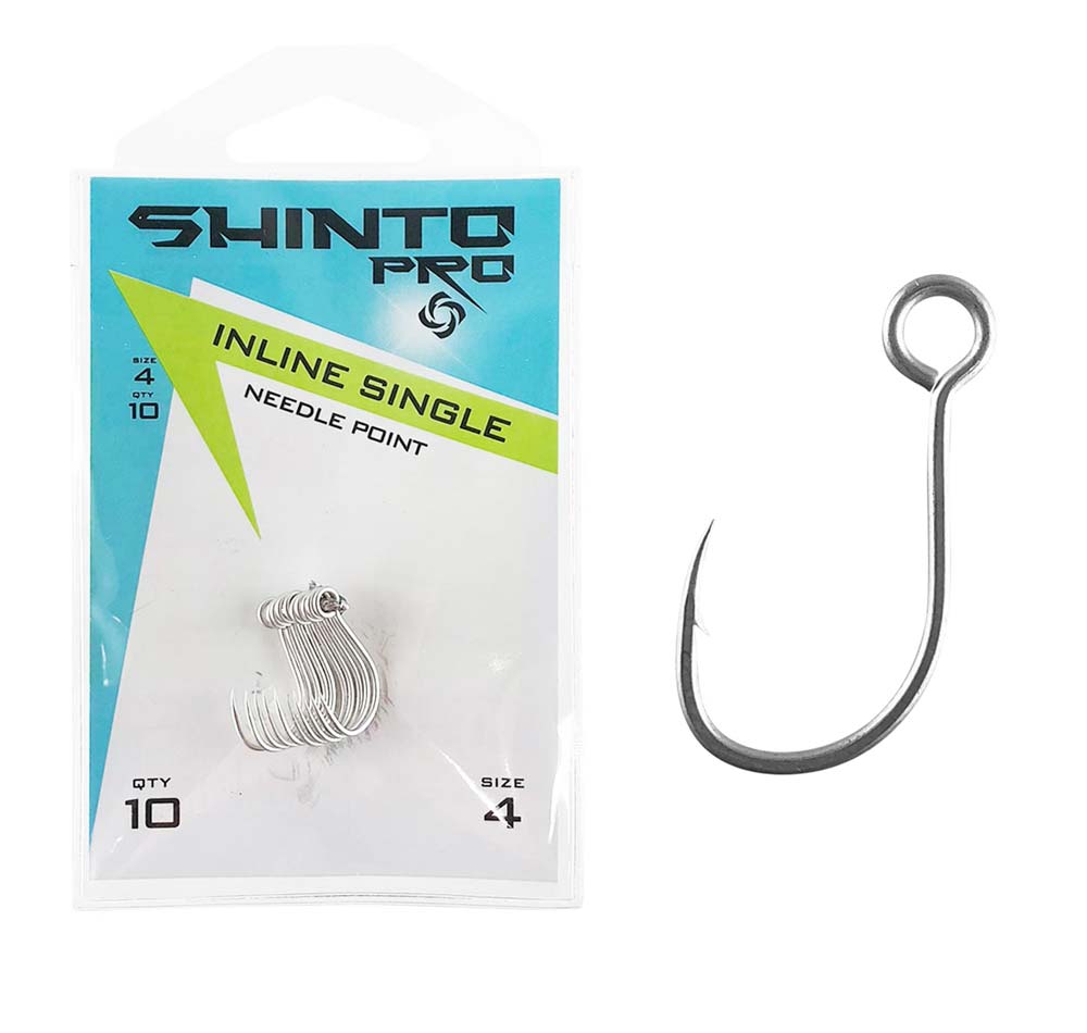 Shinto Pro Inline Single Matte Tin Hook - Fergo's Tackle World