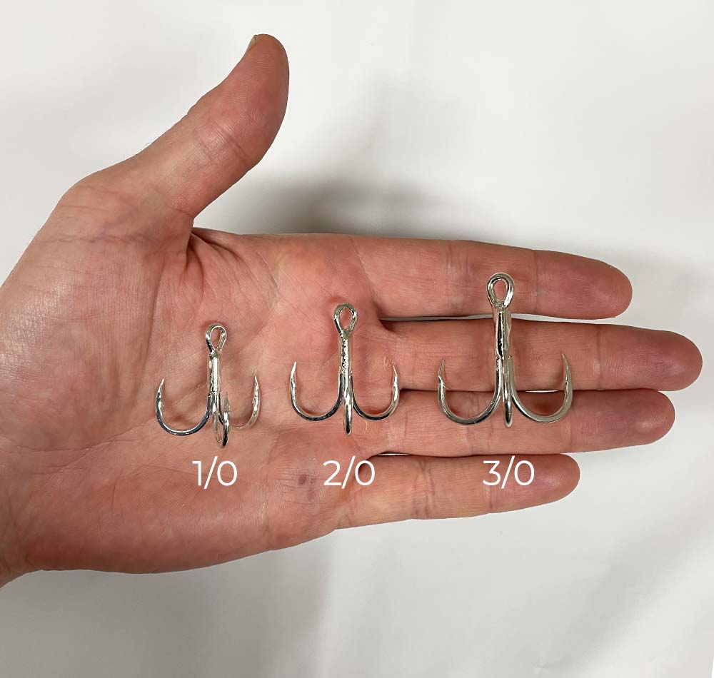 Mustad 9430-DS-2/0-25 Treble Hook, 5X Strong Durasteel - Size 2/0, 25 Pack